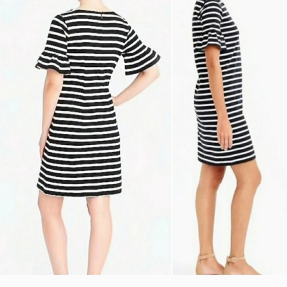 J.crew ruffle sleeve dress